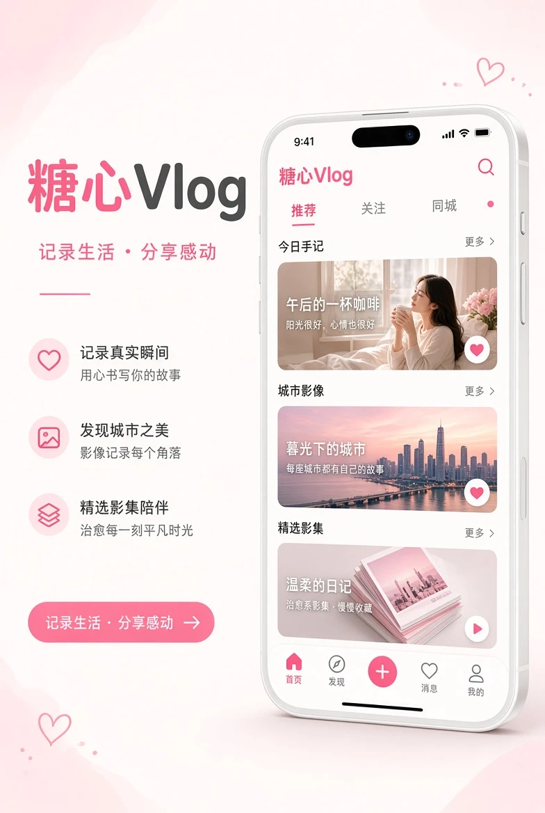 糖心Vlog移动端界面说明