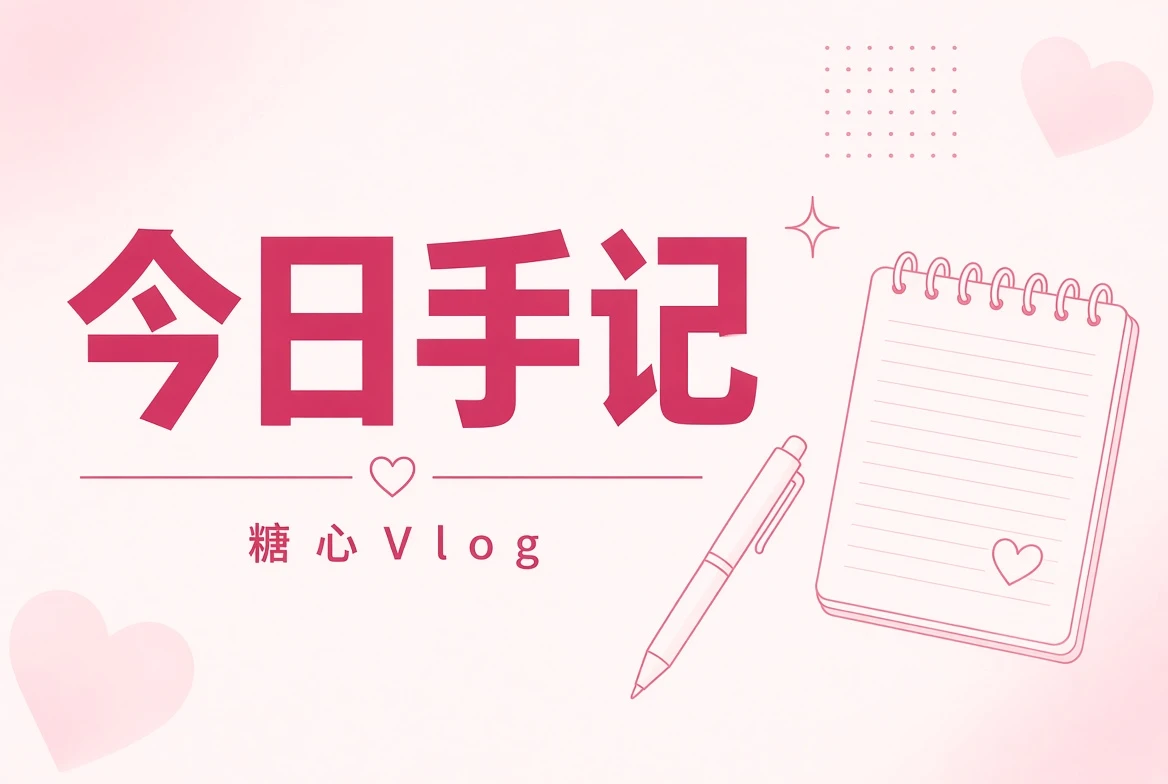 糖心Vlog今日手记画面